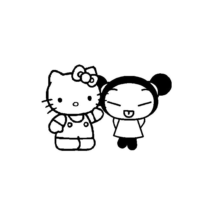 Hello Kitty avec son amie