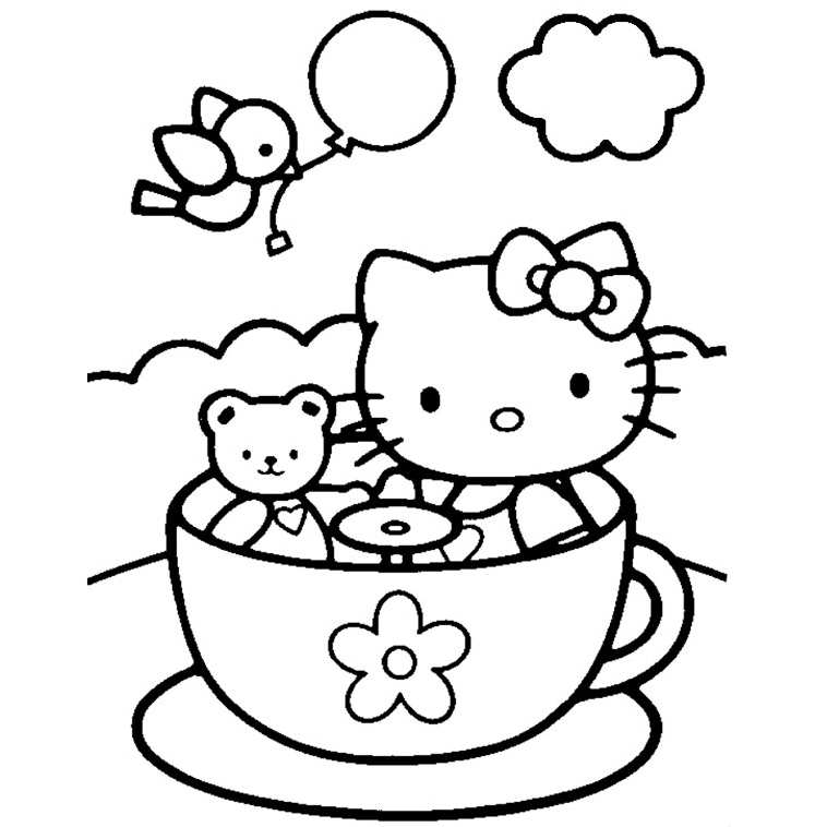 Hello Kitty fait un tour de manège