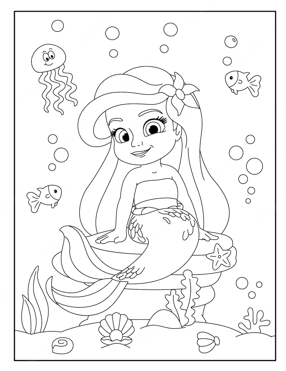 Coloriage La Petite Sir ne Dessin Colorier Coloriage La Petite Sir ne Dessin Colorier