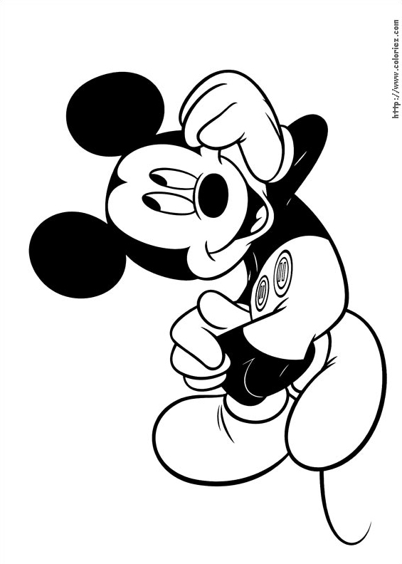 Coloriage Mickey rêve