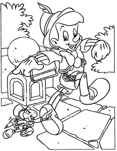 Coloriage Pinocchio