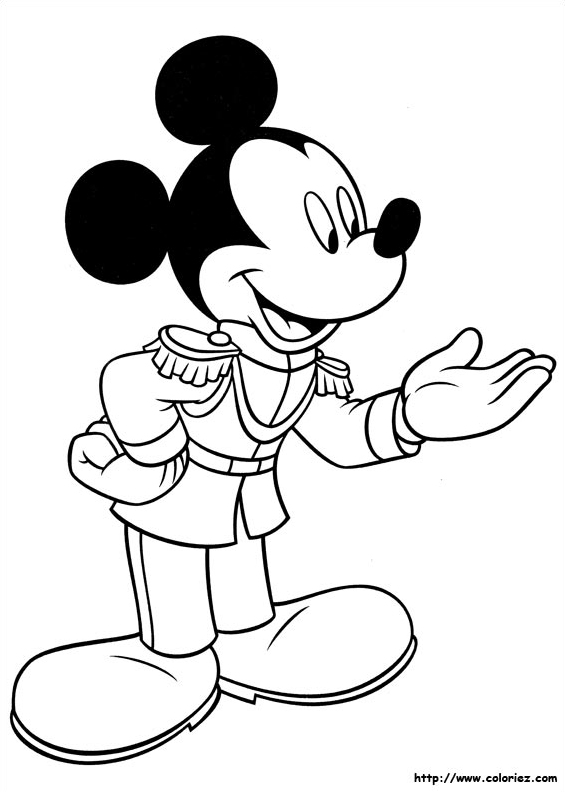 Coloriage Prince Mickey