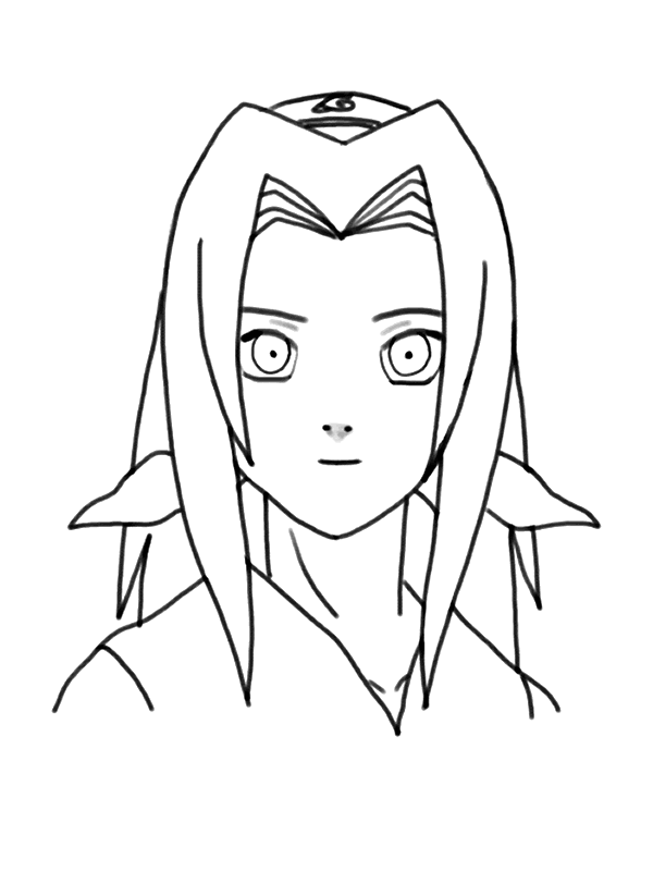 Coloriage Sakura de Naruto