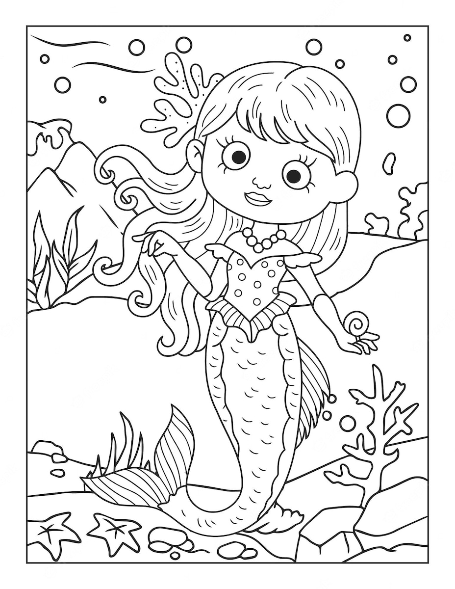 Sirène à la mer